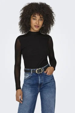 Best Only Onlerica Life Mesh L/S Top 2649422 Black
