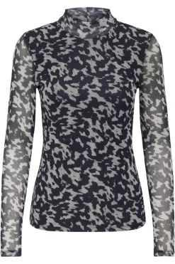 Best Only Onlerica Life Mesh L/S Top 4835464 Blue Graphite Rodeo Pumice