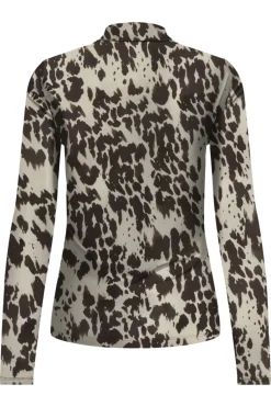 Sale Only Onlerica Life Mesh L/S Top 4895995 Black Splassed Cow