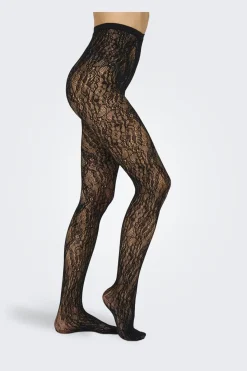 Only Onlesta Flower Tights Acc 4360069 Black