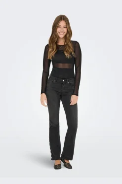 Best Only Onlesther Glitter L/S Body 4714567 Black