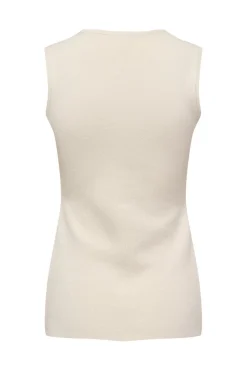 Hot Only Onlevelin Life Sl Vest Cc Knt 4972118 Birch Silver Button