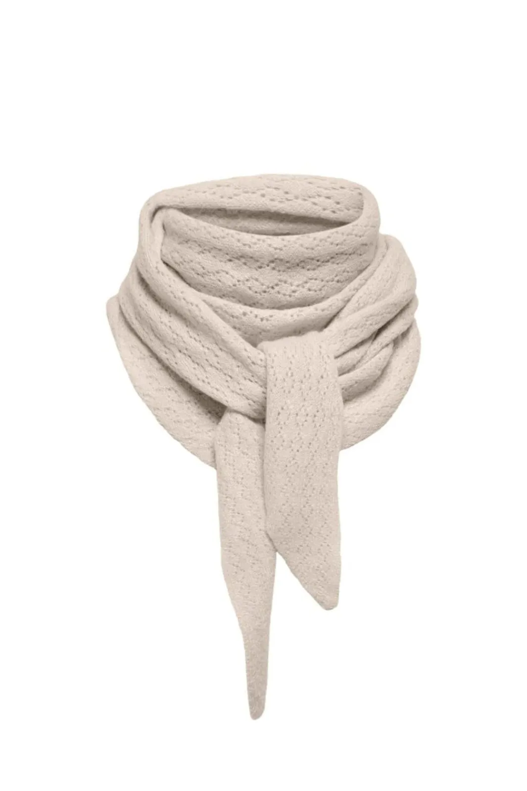 New Only Onlevelyn Pattern Knit Scarf Acc 4903194 Pumice Stone