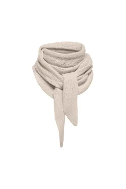 New Only Onlevelyn Pattern Knit Scarf Acc 4903194 Pumice Stone