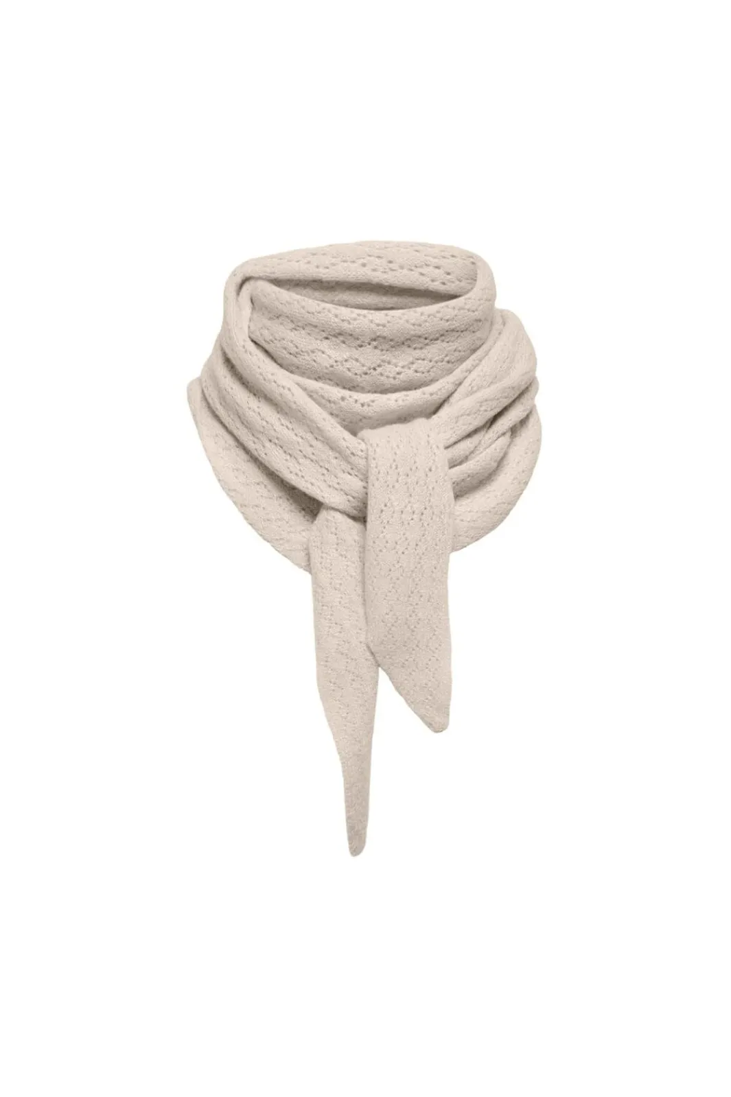 New Only Onlevelyn Pattern Knit Scarf Acc 4903194 Pumice Stone