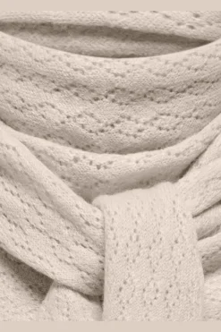 New Only Onlevelyn Pattern Knit Scarf Acc 4903194 Pumice Stone