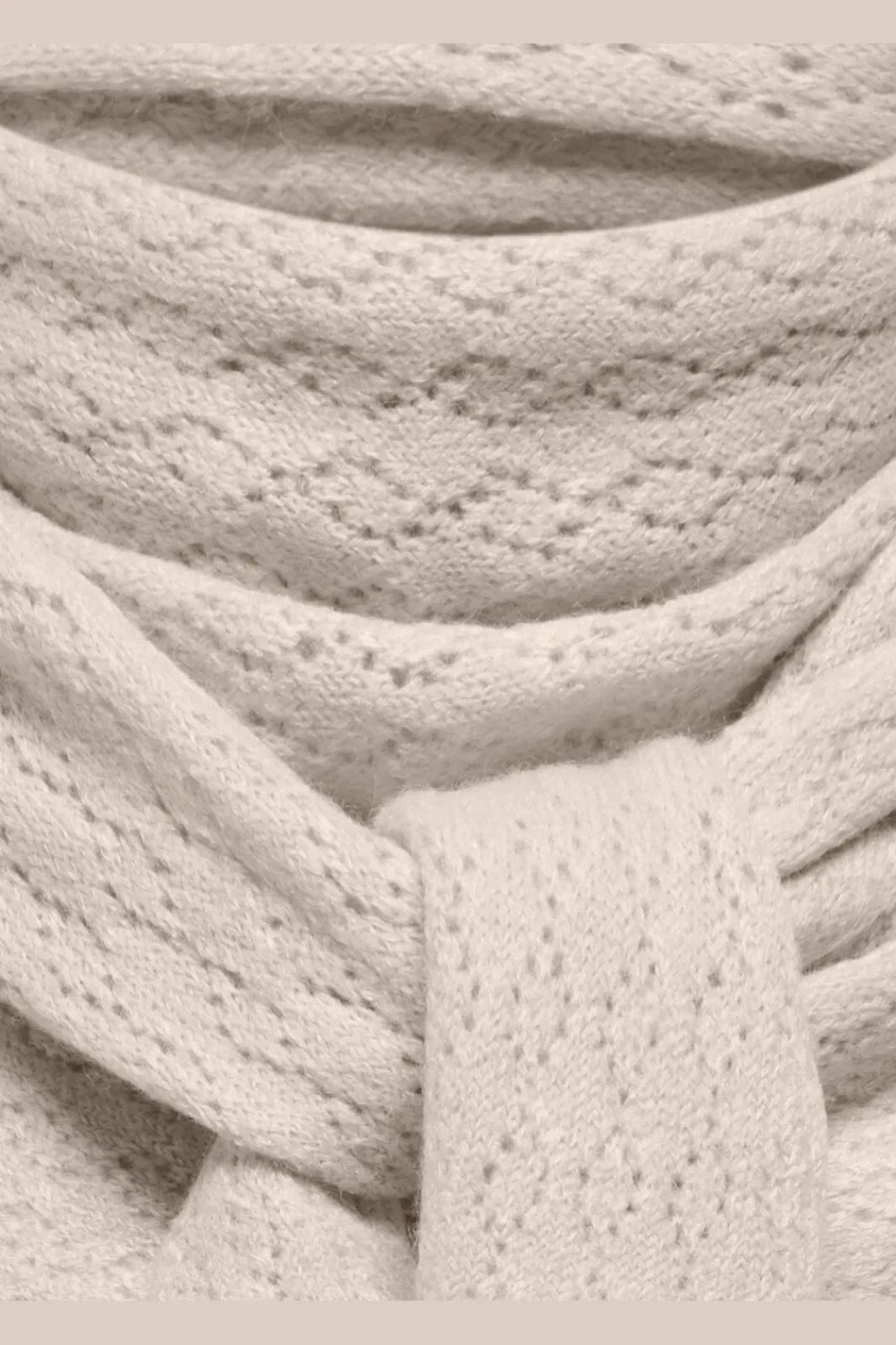 New Only Onlevelyn Pattern Knit Scarf Acc 4903194 Pumice Stone