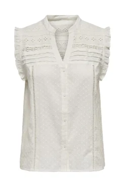 Online Only Onlevelyn Sl V-Neck Top Ox 4925952 Cloud Dancer