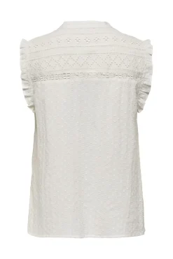 Online Only Onlevelyn Sl V-Neck Top Ox 4925952 Cloud Dancer