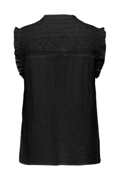 Online Only Onlevelyn Sl V-Neck Top Ox 4925953 Black
