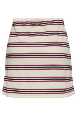 Online Only Onlevie Mini Skirt 4793086 Antique White Navy Blazer+Ruby Wine