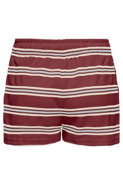 Hot Only Onlevie Shorts 4838510 Ruby Wine Starlight Blue + Antique White