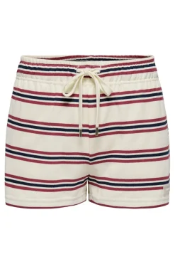 Only Onlevie Shorts 4793080 Antique White Navy Blazer+Ruby Wine