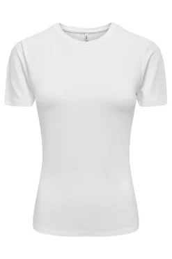 Clearance Only Onlfelina S/S O-Neck Top 4671817 White