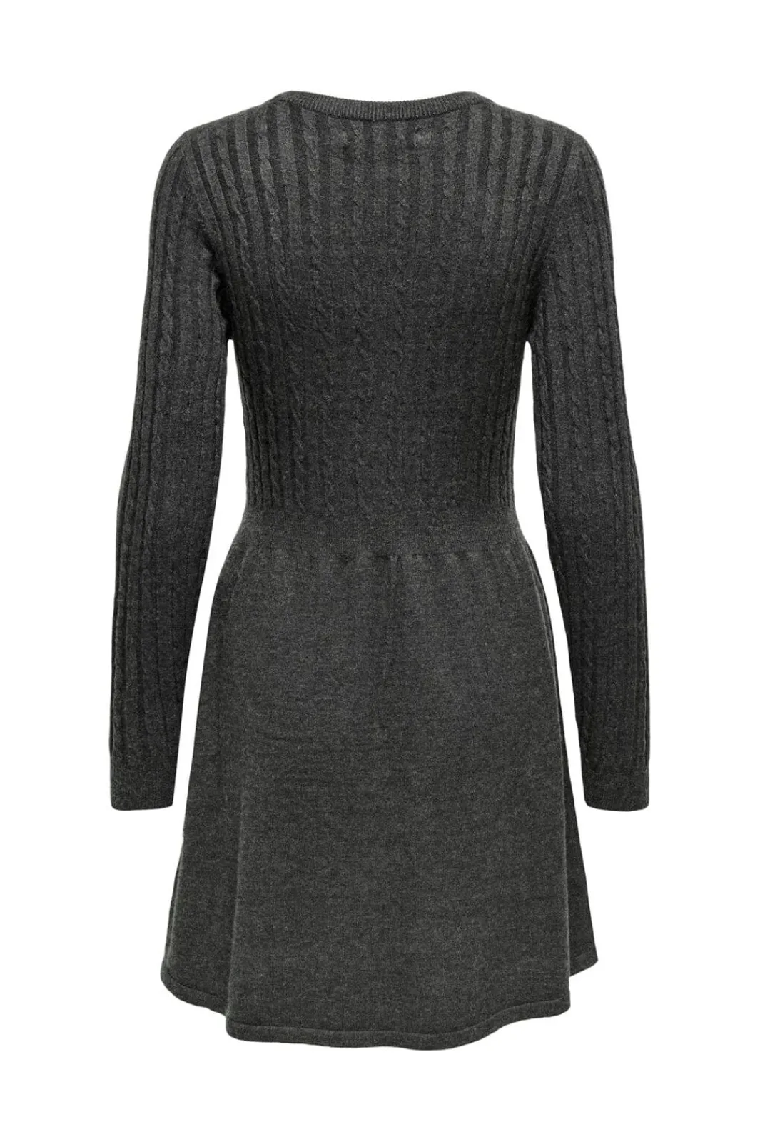 Discount Only Onlfia Ls Cable Dress Knt 4411428 Dark Grey Melange