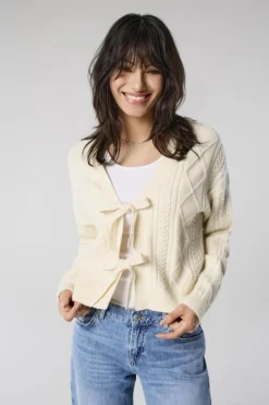 Best Only Onlfia Ls String Cardigan Knt Nca 4510273 Whitecap Gray