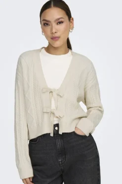 Best Only Onlfia Ls String Cardigan Knt Nca 4510273 Whitecap Gray