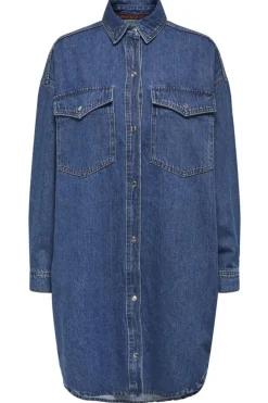 Discount Only Onlfloyd Ls Ovs Dress Azg 4706110 Medium Blue Denim