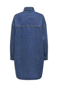 Discount Only Onlfloyd Ls Ovs Dress Azg 4706110 Medium Blue Denim