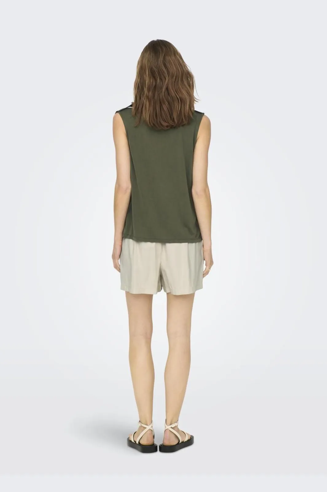 Online Only Onlfree Life S/L Modal Satin Mix Top 4278225 Kalamata