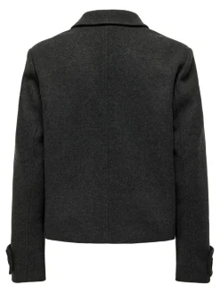 Discount Only Onlfreja Life Short Db Jacket 4475417 Dark Grey Melange