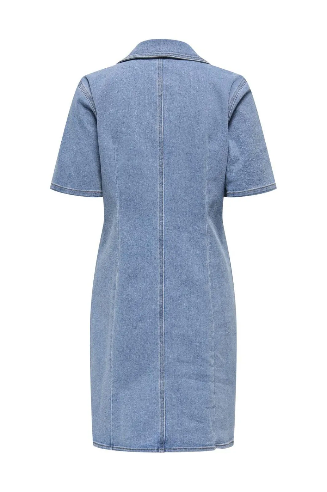 Outlet Only Onlfrida Ss Zip Dress Gua 4879722 Light Medium Blue Denim
