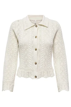 Only Onlfrieda Life Ls Structure Cardi Cc Knt 4972342 Birch Horn Button