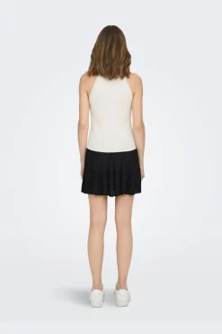 Sale Only Onlgemma Sl Scallop Hltneck Top Knt 4193002 Cloud Dancer