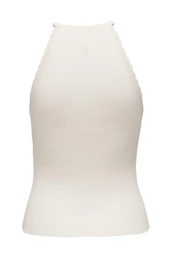 Sale Only Onlgemma Sl Scallop Hltneck Top Knt 4193002 Cloud Dancer