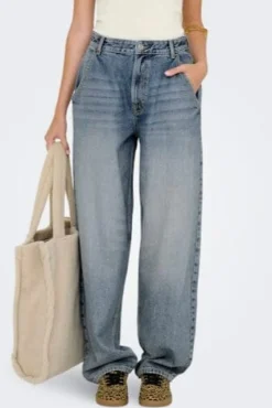 Hot Only Onlgia Mid Loose Baggy Dot413 4520397 Medium Blue Denim