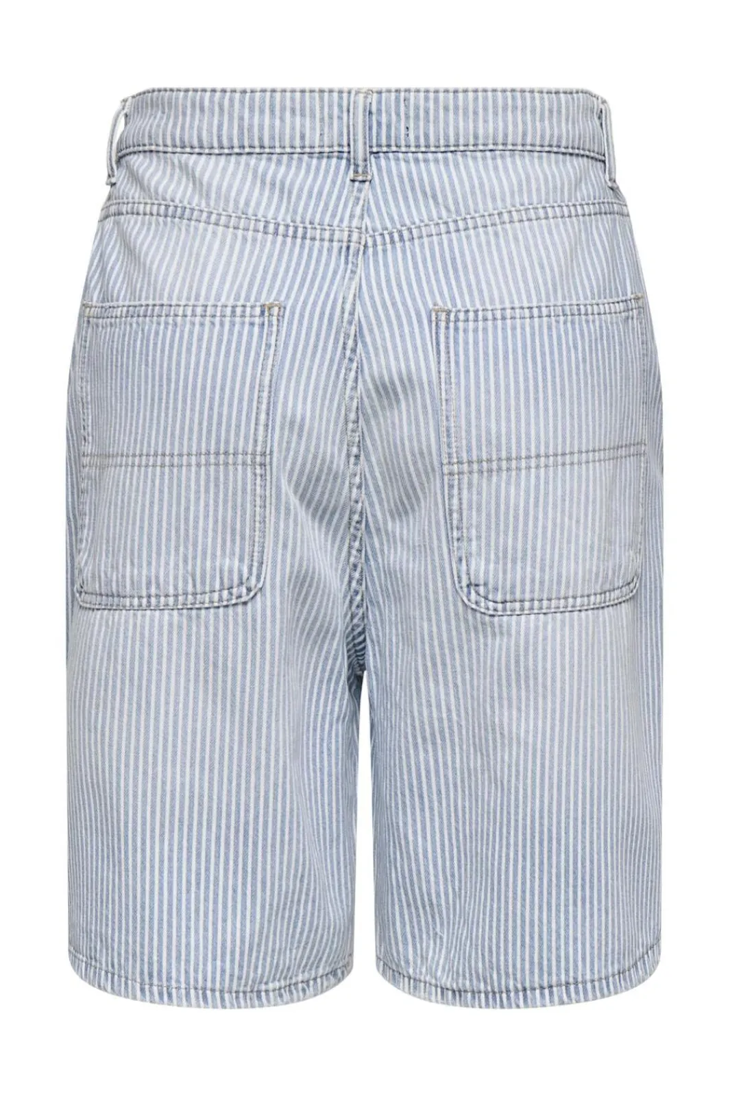 Hot Only Onlgia Striped Loose Shorts 4720517 Light Blue Denim White Stripes