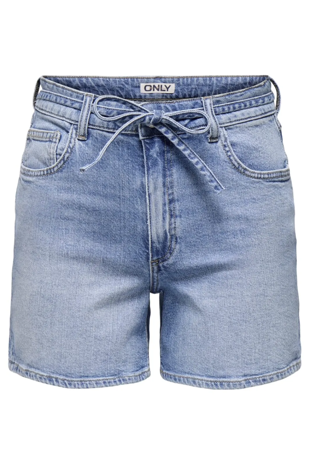 Sale Only Onlgianna Belted Shorts Azg 4888972 Light Blue Denim