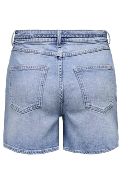 Sale Only Onlgianna Belted Shorts Azg 4888972 Light Blue Denim