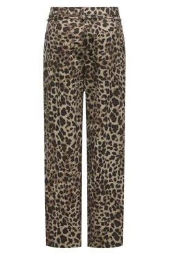 New Only Onlgianna Straight Belt Pant 4718899 Light Taupe W Black Leo