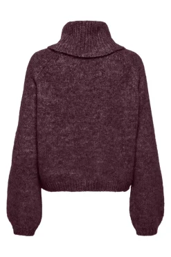 Online Only Onlgila Life Ls Rollneck Bf Knt 4932313 Winetasting Melange