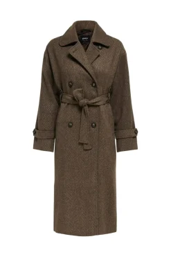 Only Onlgina Life Coat 4817765 Seal Brown
