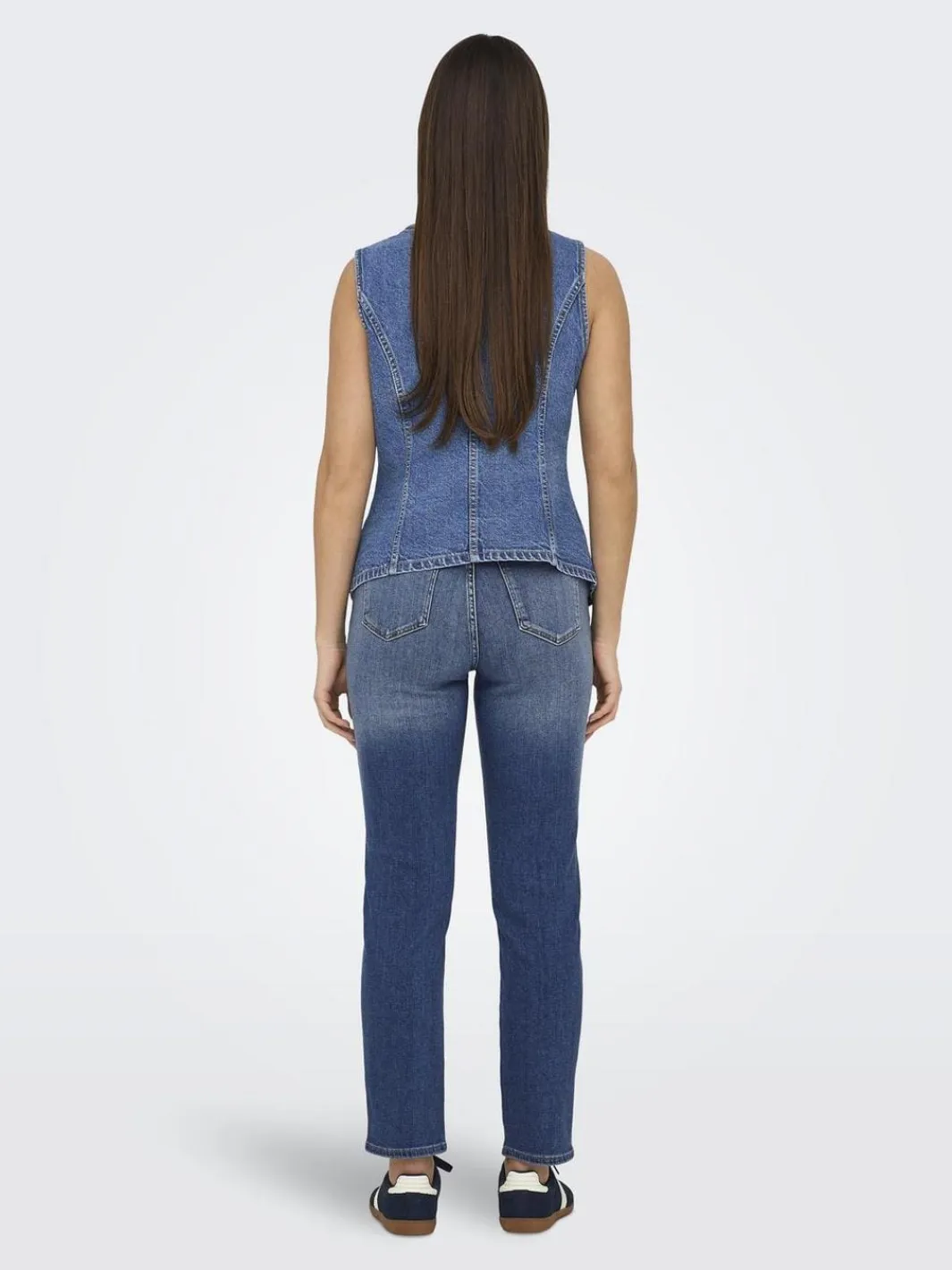 Clearance Only Onlgiulina S/L Button Waistcoat Mae 4821241 Medium Blue Denim