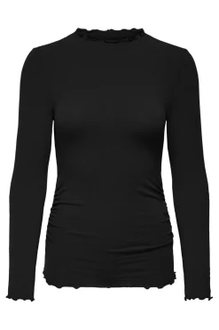 Sale Only Onlglamour L/S Mockneck Ruching Top 4928505 Black