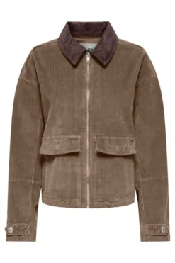 Outlet Only Onlglobal L/S Cord Jacket Cc 4854576 Cub W. Seal Brown