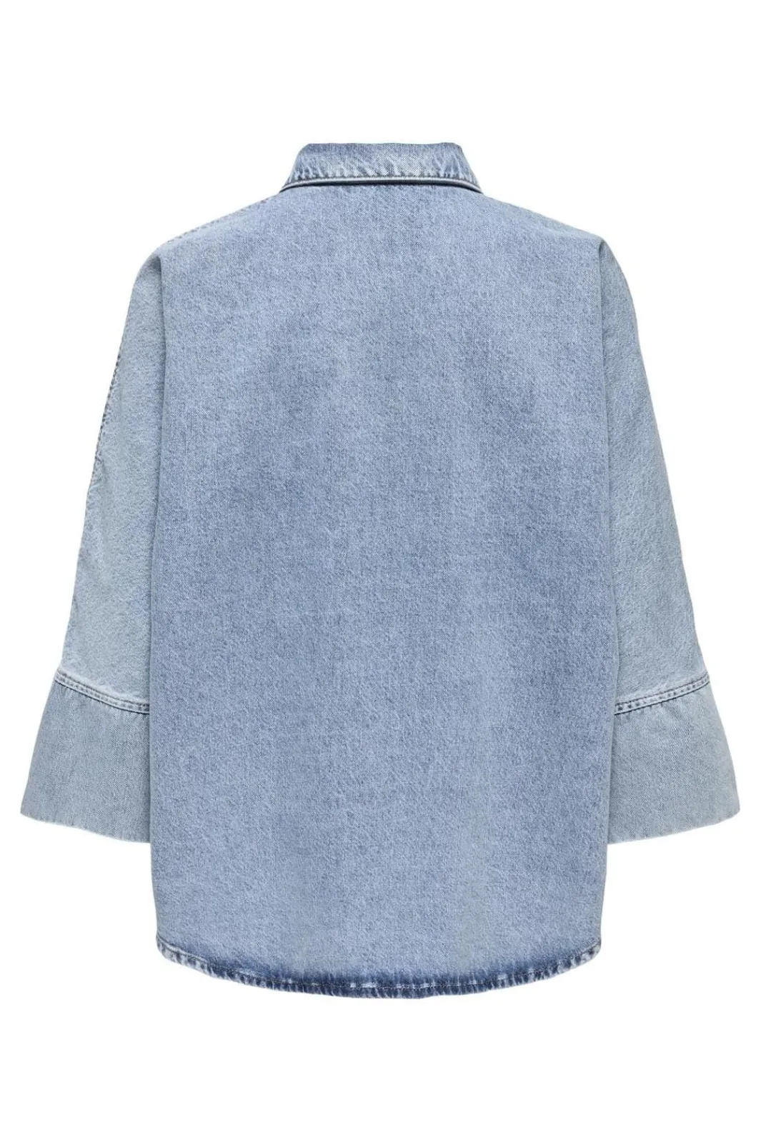 Only Onlgrace 3/4 Bow Shirt Lb Cro 4721084 Light Blue Denim