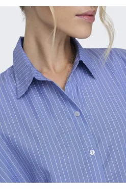 Online Only Onlgrace Ls Shirt 3817811 Moonlight Blue Blue/White