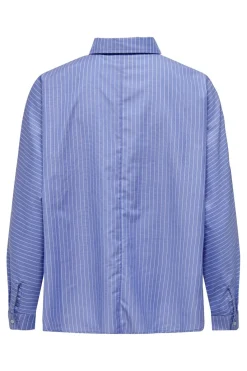 Online Only Onlgrace Ls Shirt 3817811 Moonlight Blue Blue/White