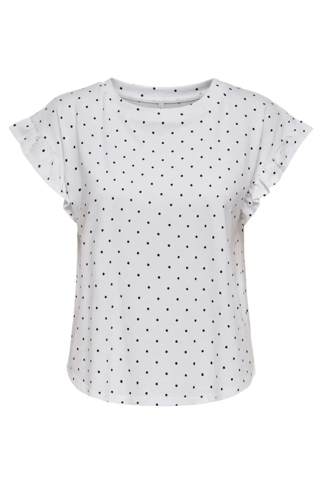 Clearance Only Onlgrape S/S Frill O-Neck Top