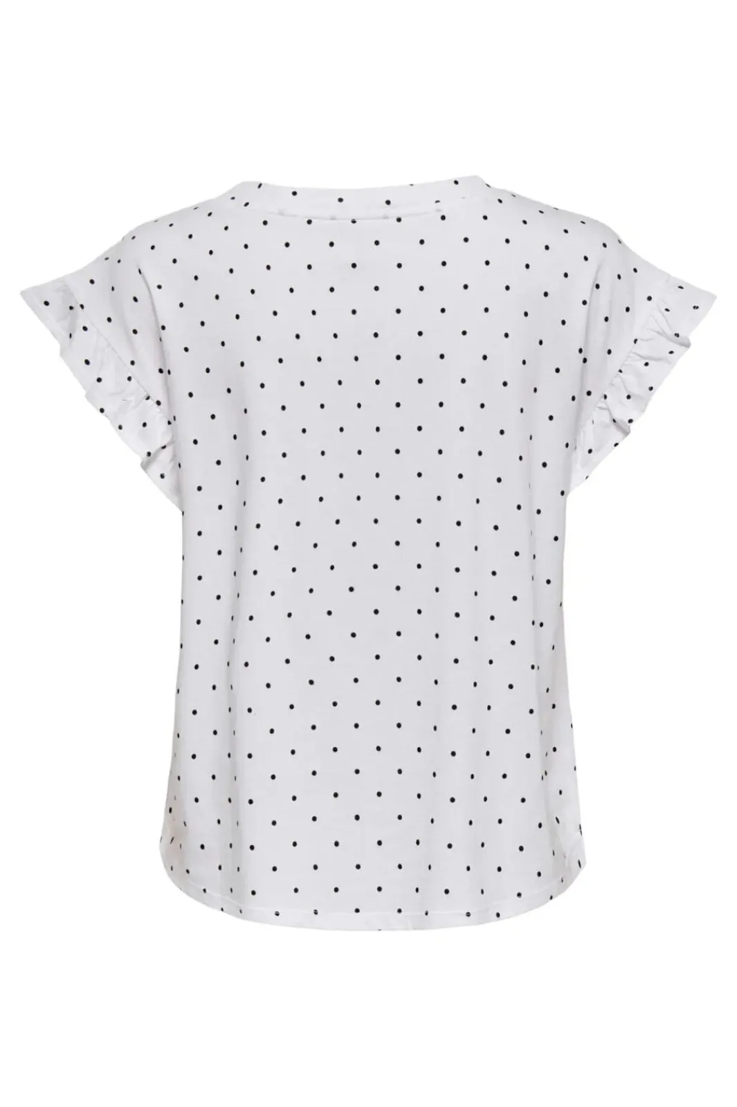Clearance Only Onlgrape S/S Frill O-Neck Top