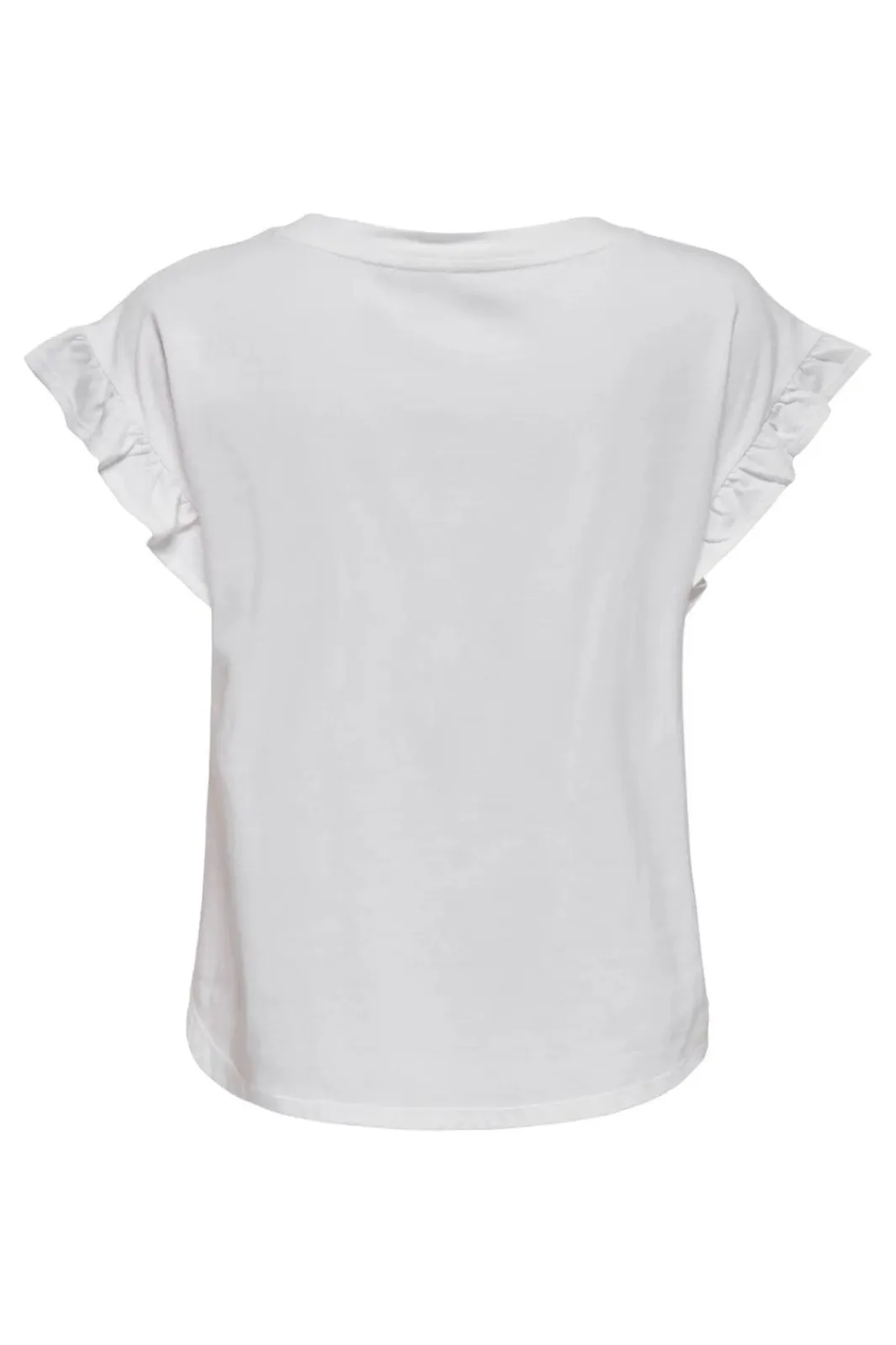 Sale Only Onlgrape S/S Frill O-Neck Top 4740064 Bright White