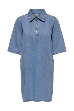 Online Only Onlgry S/S Dress Azg 4622385 Light Blue Denim