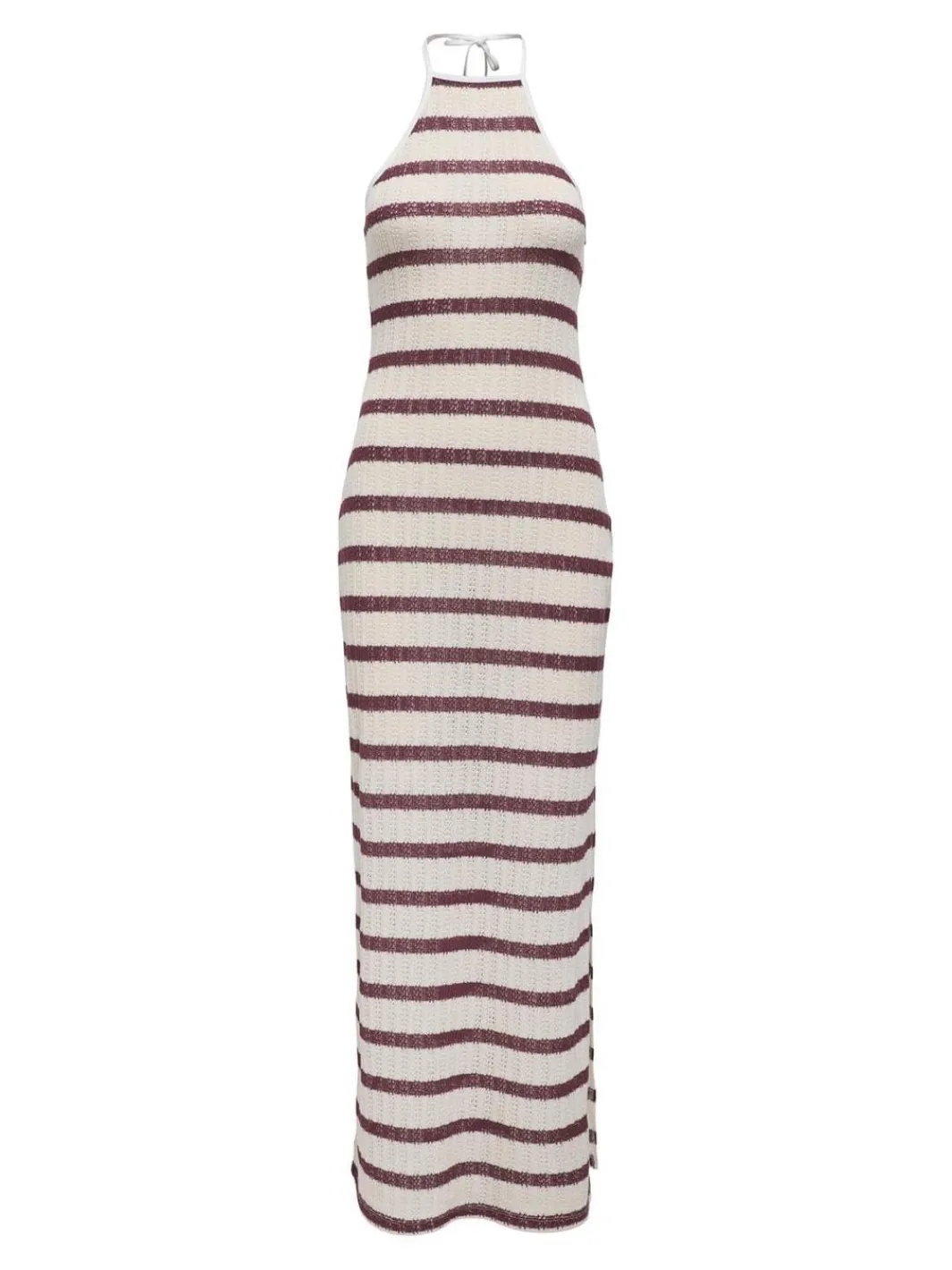 Hot Only Onlhalia Halterneck Long Dress Box 4774274 Cloud Dancer Ruby Wine