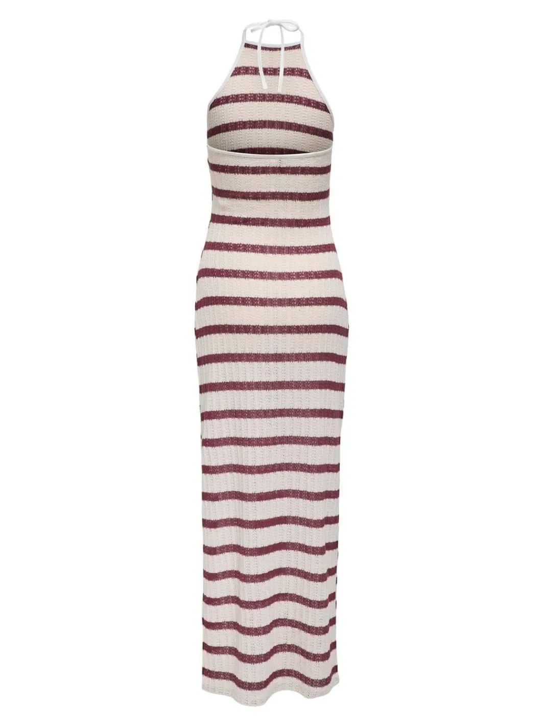 Hot Only Onlhalia Halterneck Long Dress Box 4774274 Cloud Dancer Ruby Wine