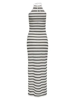 Hot Only Onlhalia Halterneck Long Dress Box 4774273 Cloud Dancer Black