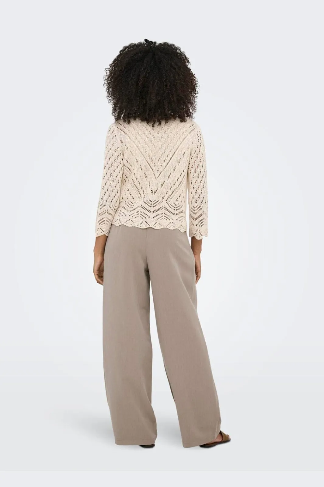 Outlet Only Onlhattie Pleat Str Pant Tlr 4716687 Taupe Gray Melange